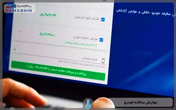 عوارض سالانه خودرو