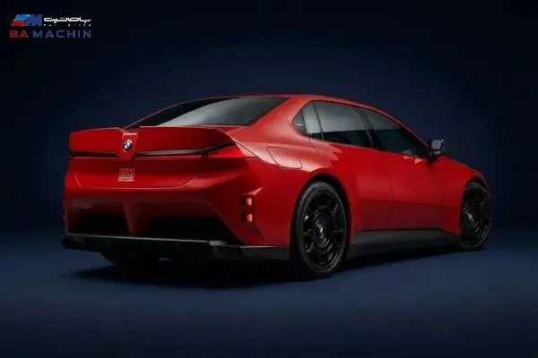 نمای عقب کانسپت BMW M Neue Klasse با اسپویلر دم‌اردکی و دیفیوزر بزرگ