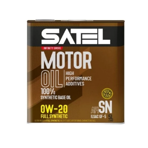 روغن موتور ساتل SATEL تمام سنتتیک 0W-20 API SN حجم ۵ لیتر